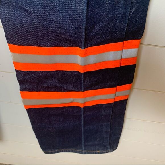 Vintage workwear reflective carpenter jean/90s utility pant/Y2K streetwear 38X32 - Picture 4 of 8